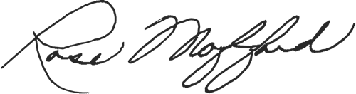 Image of Hotel Manager's Signature